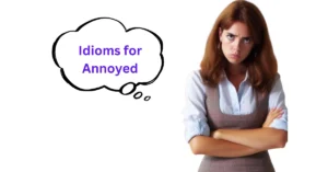 Idioms for Annoyed